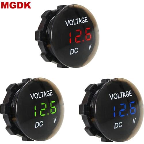 DC12V-24V Digital Led Display Panel Voltmeter Voltage Meter Tester For Car Auto Motorcycle Boat ATV Truck Refit Accessories