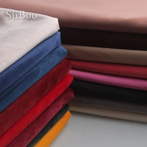 Cheap Chinese fabric weighted velvet fabric for winter dress coat multi color solid velour telas tecidos stoffen tissu SP5606