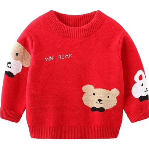 Baby childrens sweater boy girl T-neck Pullover