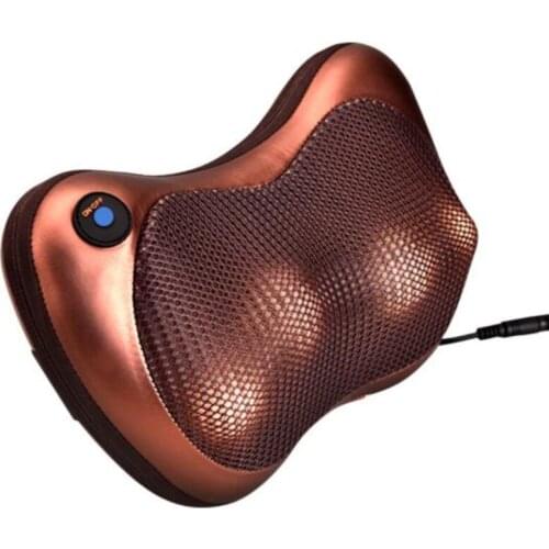 Home car dual-use multifunction massager car massage pillow Neck lumbar leg massager Infrared Heating body massager hot selling