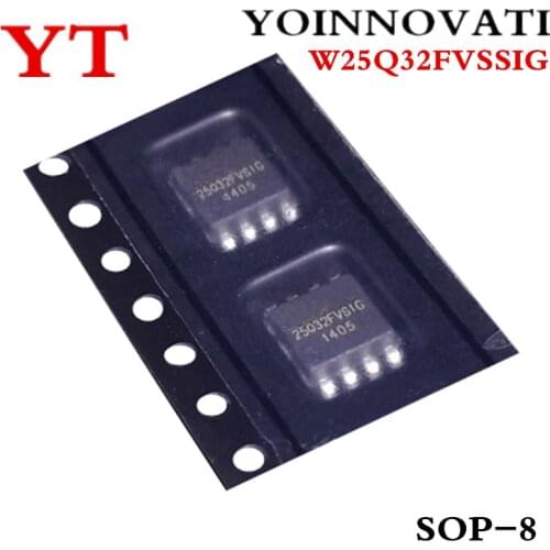 50PCS/Lot W25Q32FVSSIG W25Q32BVSSIG W25Q32 3V 32M-BIT SERIAL FLASH MEMORY AND QUAD SPI