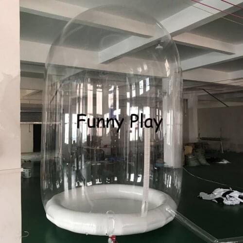 Giant snow globe stage act perfect dancing ball for event show Transparent Inflatable Clear Camping bubble Tents