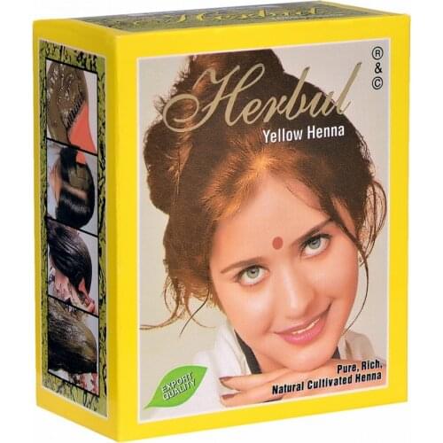 Herbul Yellow Henna Original 10 gr x 6 packs - Free Shipping