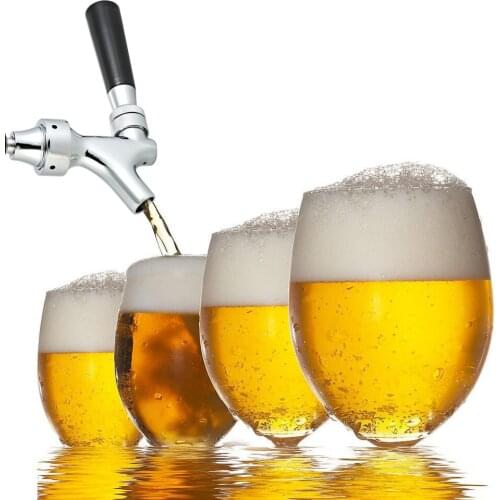 Chrome Draft Beer Tap Home Brew Beer Keg Faucets with Ball Lock Disconnect ensures theres no alteration to the flavor of beer