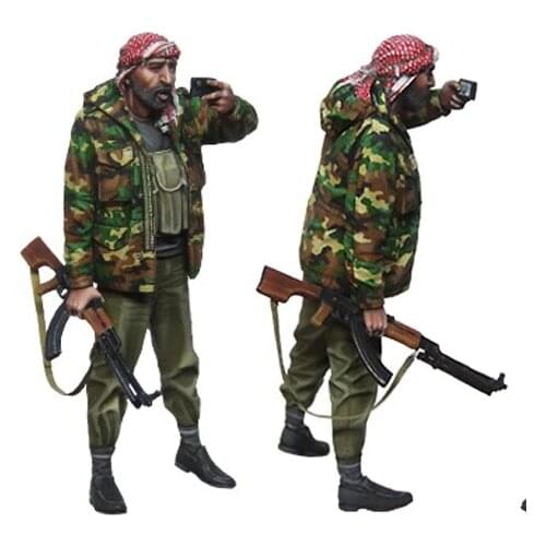 1/35 ARAB REBEL SHOOTING HOME VIDEO Resin kit soldiers GK Scene combination Military theme Uncoated No colour