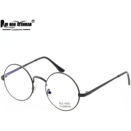 Retro Round Eyeglasses Frame Unisex Fashion Glasses Frames Popular Optical Spectacles Rui Hao Eyewear 5013