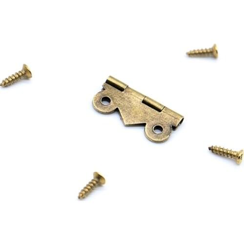 10pcs miniature Antique Bronze Gold Mini Butterfly Door Hinges Cabinet Drawer Jewellery Box Hinge For Furniture Hardware DIY