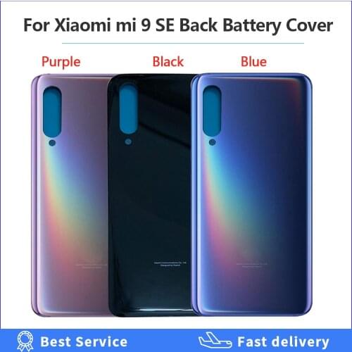 New for Xiaomi mi 9 Back Battery Cover Rear Door Housing Case Glass Panel Mi9 Replacement Parts For xiaomi mi9 SE Battery Cover