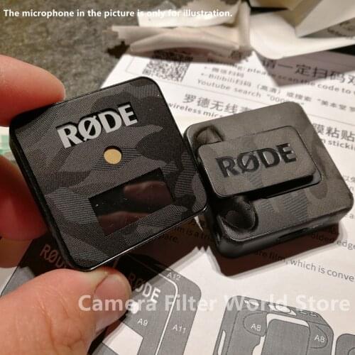 For RODE Wireless Go Mic Anti-scratch Cover Film 3M Vinly Material Premium Decal Skin Microphone Skin Decal Protector Sticker