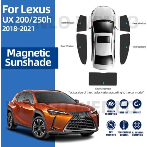 For Lexus UX 2018-2021 Front Windshield Car Sunshade Side Window Blind Sun Shade Magnetic Auto Blocker Cover Visor Mesh Curtain