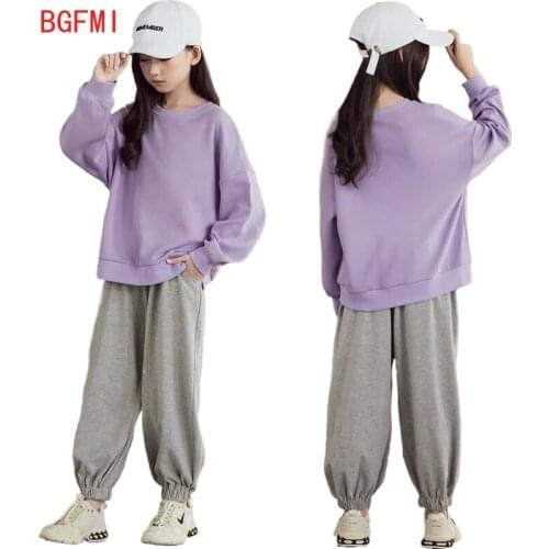 Clothing Tracksuits Kids Casual Clothes Set Spring Fall Girls Long-sleeved Sports Suits Children Teenage T Shirt+Pants 2pcs Sets