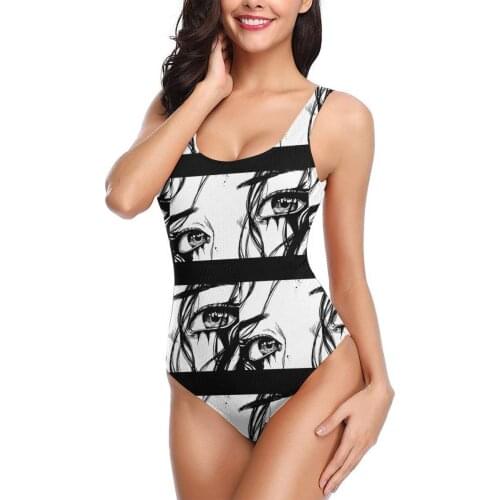 Women 2021 Exotic Bikinis Manga Eyes Tokyo DEdgy Women Swimsuit One Piece Bikini Anime Manga Kawaii Beach wear For Women