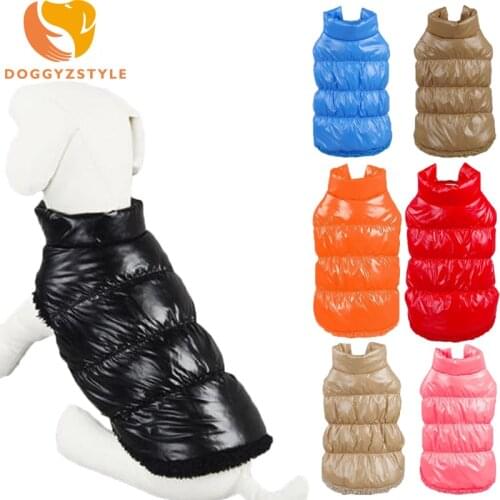 Winter Pet Dog Clothes Puppy Warm Padded Coat Vest Waterproof Jacket For Small Large Dogs Chihuahua Sweatshirt Harness Costumes