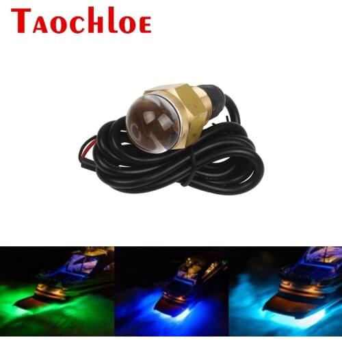 1Pc 12V Marine Speedboat Yacht Fishing Boat Underwater Lamps Waterproof Decoration Running Lights For Boat