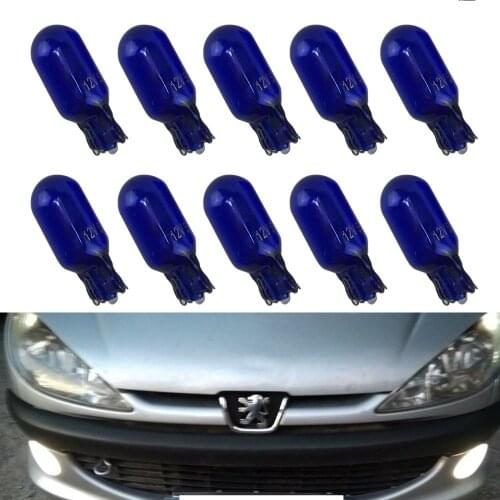 10x HALOGEN BULBS XENCN T10 W5W 12V WHITE 4200K LICENSE PLATE PARKING LIGHTS