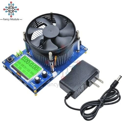 150W Electronic Load Intelligent Discharge Resistance Capacity Power Tester Detector Adjustable Voltage Current US DC Power Plug