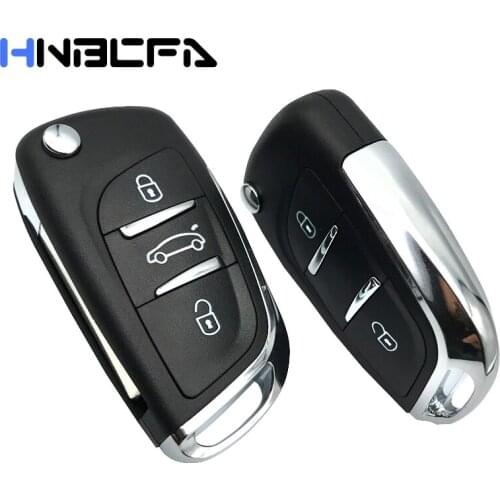 2/3BT Modified Flip Folding key shell For Citroen C2 C4 C5 Berlingo Xsara Picasso Peugeot 306 407 807 107 207 307 Partner CE0523