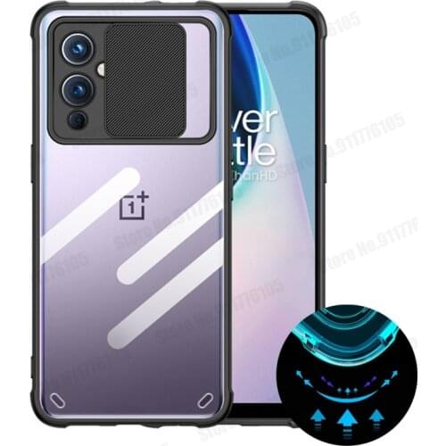Acrylic HD Transparent Phone Case For Oneplus Nord CE 5G Slide Camera Protective Cover For One Plus 9 Pro Clear Shockproof Cover