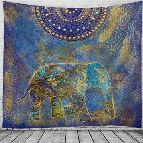 Auspicious Elephant Tapestry Close-up landscapeTapestries Wall Hangging For Home Deco Living Room Bedroom Wall Art Large size