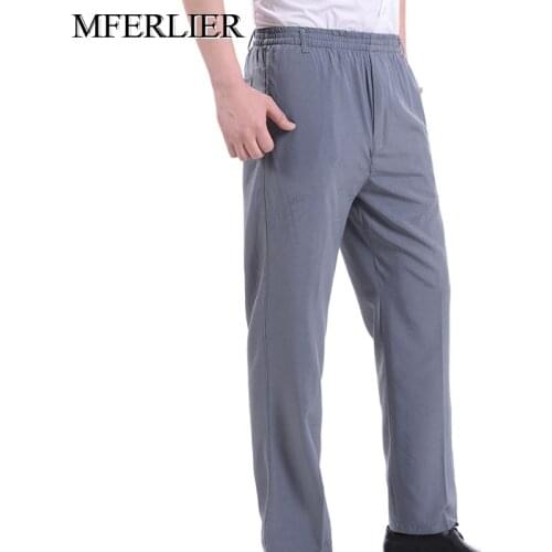 Autumn summer men pants 10XL 5XL 6XL 7XL 8XL 9XL Plus size Thin style men pants 6 colors