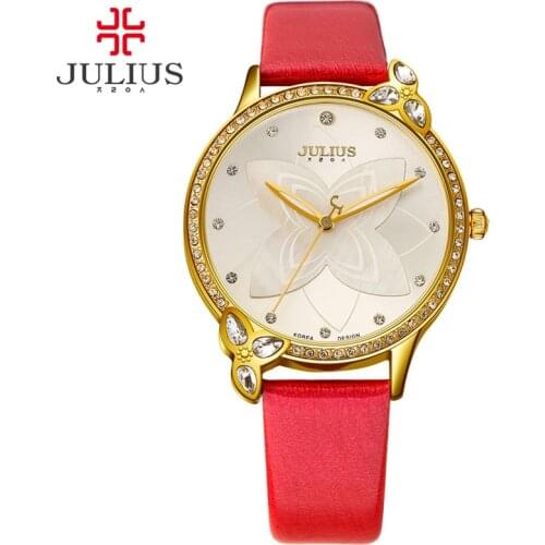 Watches Women Julius Logo Cheap Price China Alibaba Xmas Gift Child Watch for Girl Flower Wrist Whatch uhr Free Shipping JA-868