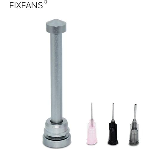 BGA Solder Paste Flux Booster Dispenser Aluminum Alloy Manual Syringe Propulsion Tool UV Solder Mask Ink Welding Oil Pusher