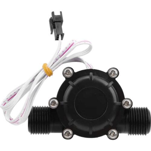 G1/2in Male Water Flow Generator 3 Phase Brushless Hydro Geneartor for Shower Head AC0-20V Water Flow Generator