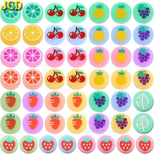 JCD 25models 50PCS/Lot Luminous Fruit Thumb Stick Grip Cap Joystick Cover For Switch Lite NS Joy-Con Joycon Controller Case