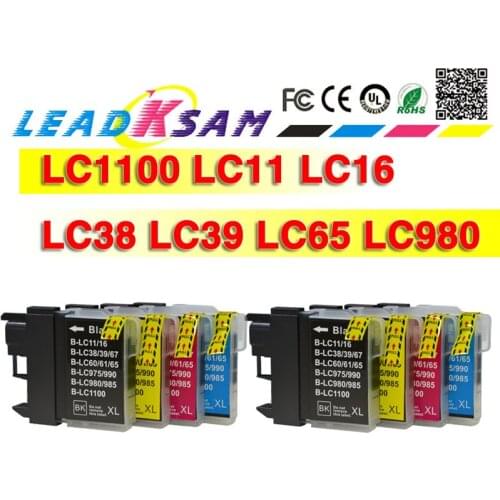 LC38 LC39 LC985 LC975 Ink Cartridges Compatible For Brother DCP385C DCP-J125 DCP-J315W MFC-J415W MFC-J410 Printer