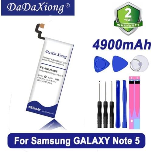 4600mAh EB-BN920ABE Li-ion Phone Battery for Samsung Galaxy Note 5 N9200 N920t Cell Phone Battery N920C Note5 SM-N9208 N9208