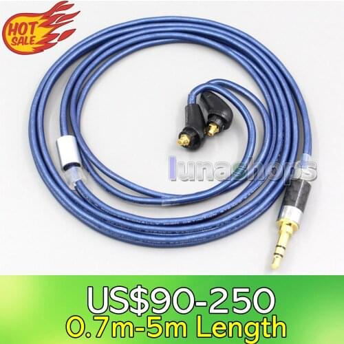 LN006789 Litz High Definition 99% Pure Silver Earphone Cable For Sony XBA-H2 XBA-H3 XBA-Z5 xba-A3 xba-A2