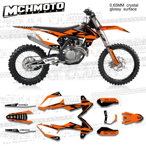 MCHMFG for KTM 125 250 300 350 450 SX SXF 2016 2017 2018 EXC EXCF XCW 2017 2018 2019 Graphics Backgrounds Stickers Kit Decal