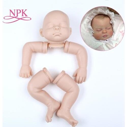 NPK 20inch soft vinyl real touch fresh colotr doll reborn Charlotte doll kit parts Unfinished doll suit