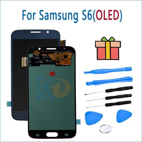 OLED For Samsung Galaxy S6 LCD G920 SM-G920F G920F Touch Screen Digitizer Assembly For S6 Display Replecement