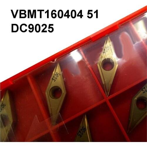 Original Korea Duracarb 10pcs VBMT 160404 VBMT160404 51 DC9025 Carbide Inserts Lathe Tools Turning Cutter Cutter utensili tornio