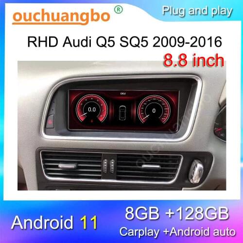 Ouchuangbo RHD car auido gps radio for 8.8 inch Q5 2009-2016 with 108P 4GB+64GB right hand driving
