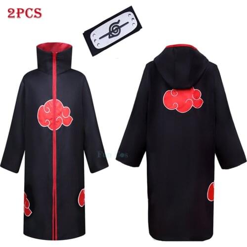 Anime Boruto Cosplay Cloak Headband Ninja Costume Pain Konan Hidan Deidara Sasori Zetsu Obito Hoodie Robe Cloak Clothes Props