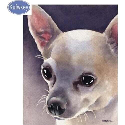 Full,Diamond Embroidery,5D,Diamond Painting Chihuahua Kit,Stitch Cross,3D,Diamond Mosaic animal,Needlework,Crafts,Christmas,gift