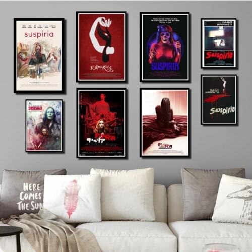 Perfect JL Suspiria Classic Horror Movie 2018 Film Poster Wall Art Picture Posters and Prints Home Decor wall stickers