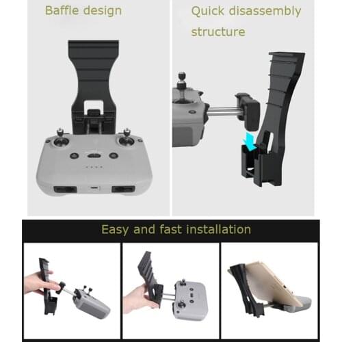 Tablet Extended Holder for DJI Mavic Air 2 Drone Remote Controller Quick Release Adjustable Tablet Mount Stand Bracket