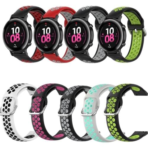 20 22MM Gear S3 Galaxy Watch 46mm Buckle Watch Band Sport Silicone Strap For Samsung Gear Huawei Watch Gt 2 Strap Correa Active