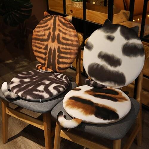 Nice 1pc 40CM Cute Cat plush Seat Cushion Memory Foam Stuffed Chair Cushion for Kids Girl School Office Cushion