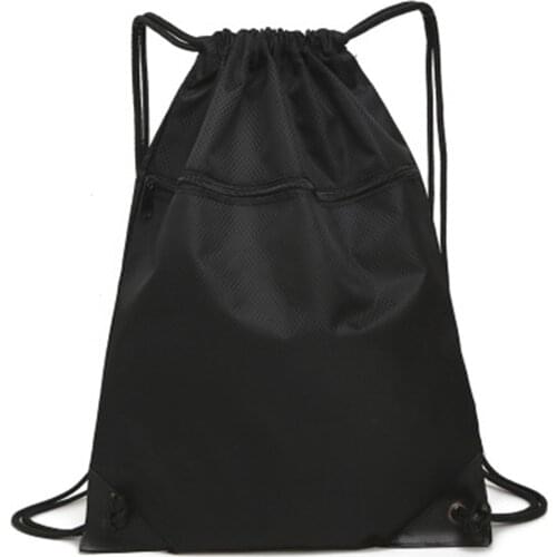 Unisex Simple Drawstring Bag Sports Backpack New Fashion Men Women Fitness Training Travel Lightweight Backpack Bag