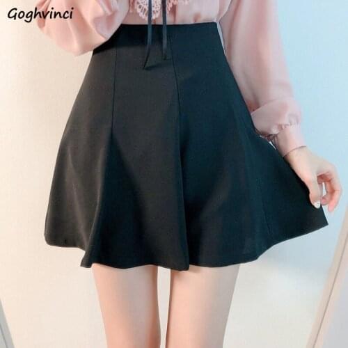 Skirts Women Summer Retro Simple Solid Korean Style Slim Pleated High Waist Elastic Ins Fashion Casual Sexy All-match Chic Cute