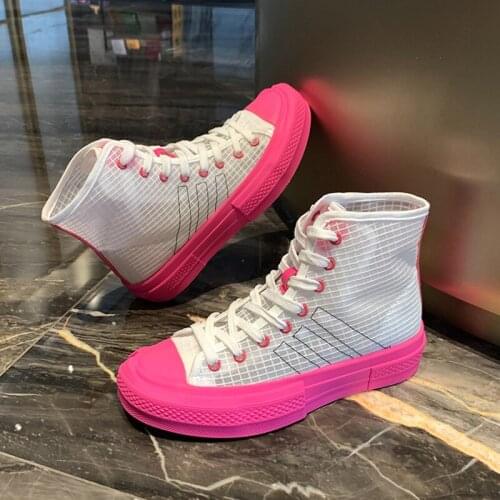 High-top womens shoes casual Korean version of all-match white shoes sports shoes increased thick-soled sports shoes women