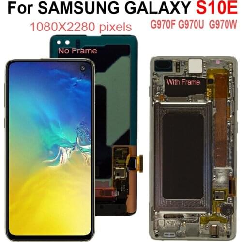 5.8" For Samsung Galaxy S10E LCD Display Touch Screen With Frame For Samsung G970F G970U Digitizer Screen Assembly Replacement