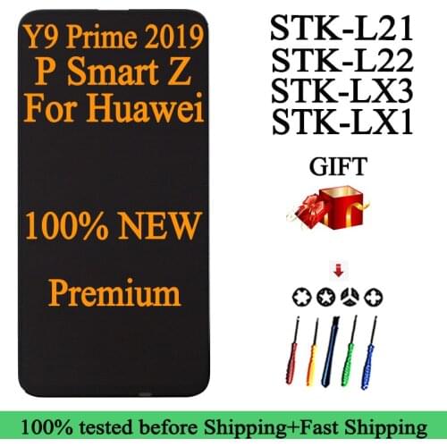 100% New STK-LX1/L21/L22/LX3 Wholesale Original LCD For Huawei Y9 Prime 2019/P Smart Z Display Touch Screen Digitizer Assembly