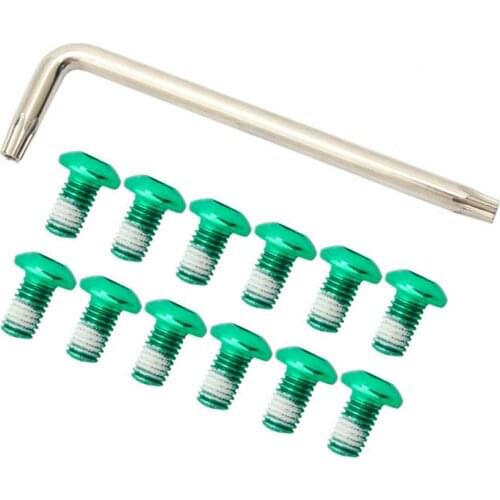 12Pcs MUQZI T25 M5 Multi-color Bicycle Disc Screws Brake Rotor Bolts for Road Mountain Bike Durable Bike Brake Rotor Screws