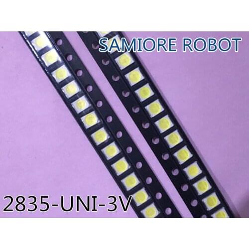 4000PCS Original UNI LED 3528 2835 1210 Light Beads High Power 1W 3V 90LM Cool white For LED LCD TV Backlight Application