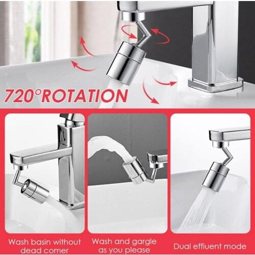 720 Degrees Universal Splash Filter Faucet Spray Head Wash Basin Extender Adapter Kitchen Tap Water Saving Nozzle Sprayer
